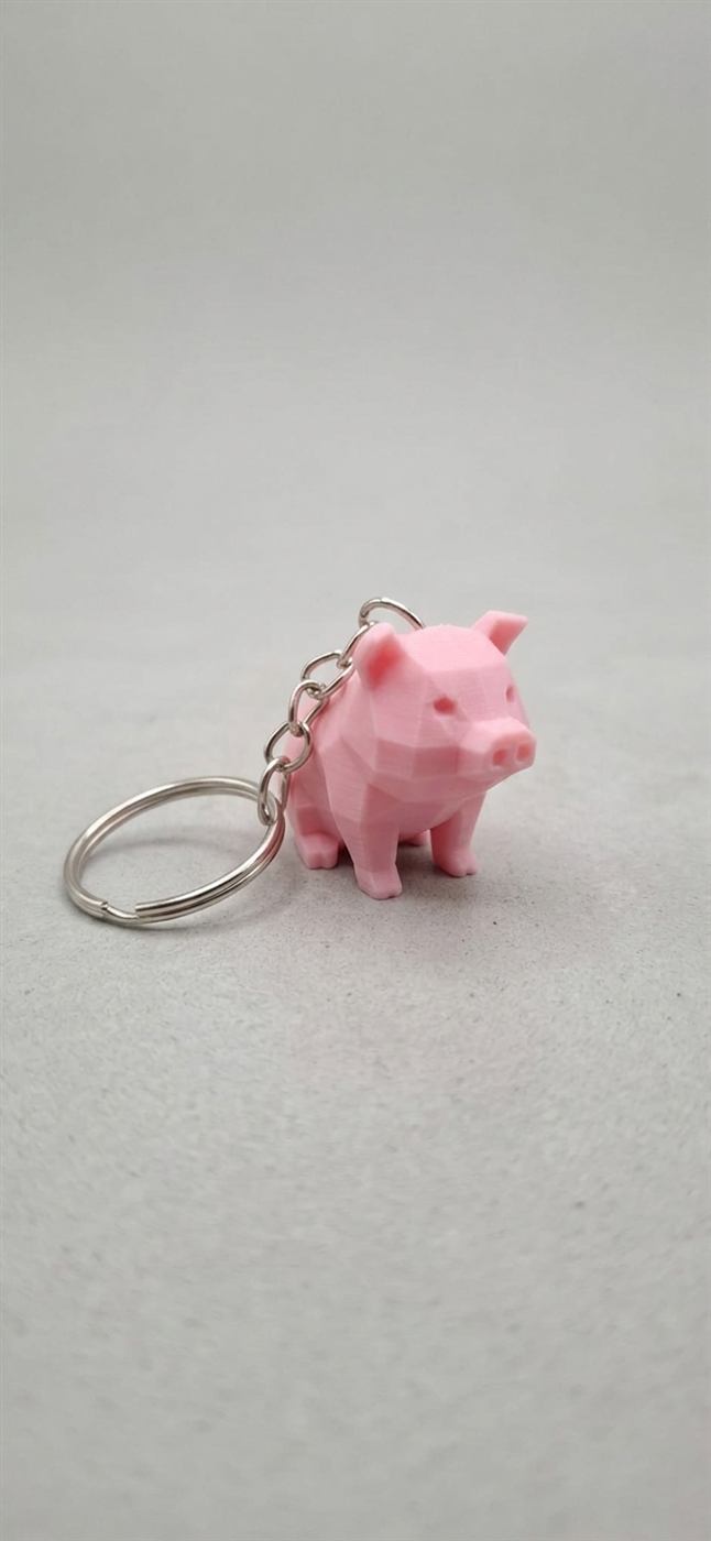 Chaveiro personalizado em formato de porquinho